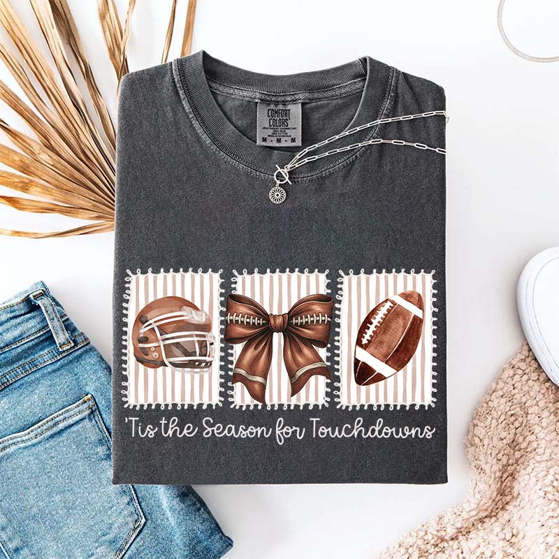 Tis the Season for Touchdowns Football T-Shirt