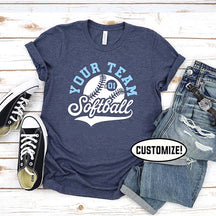 Custom Softball Mom T-Shirt