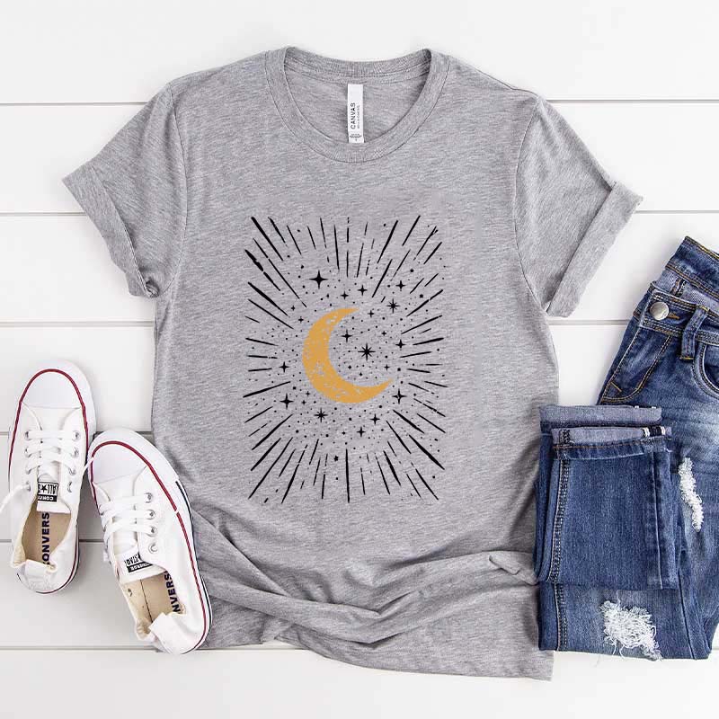 Comfort Colors Boho Moon Celestial T-Shirt