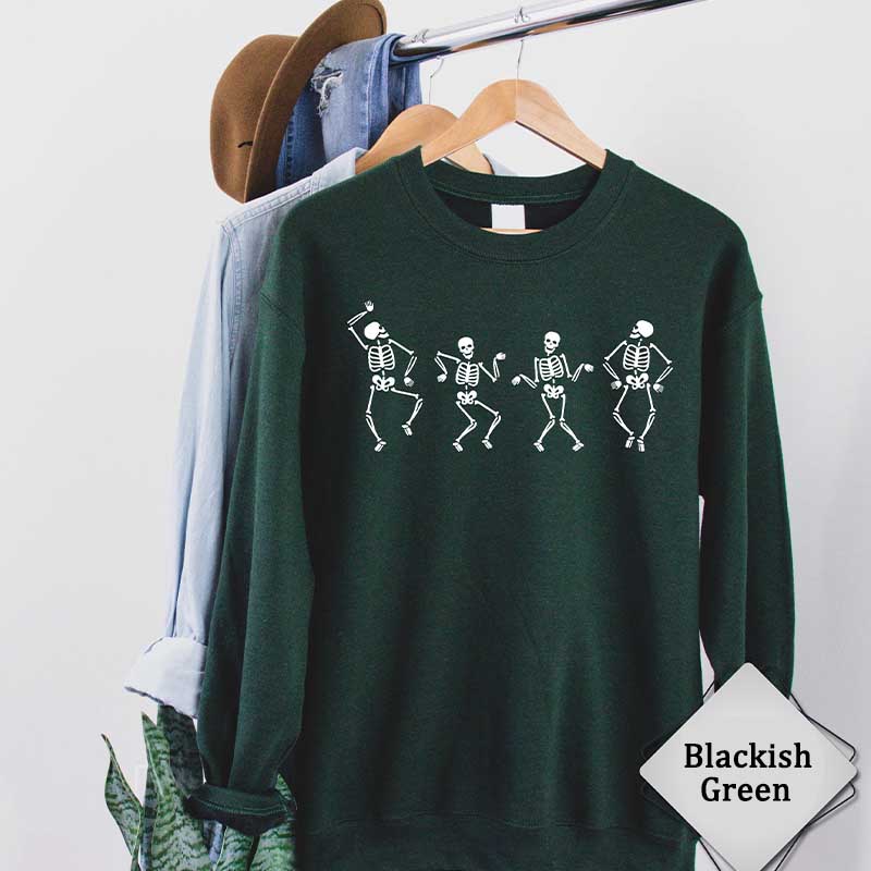 Dancing Skeleton Halloween Party Sweatshirt