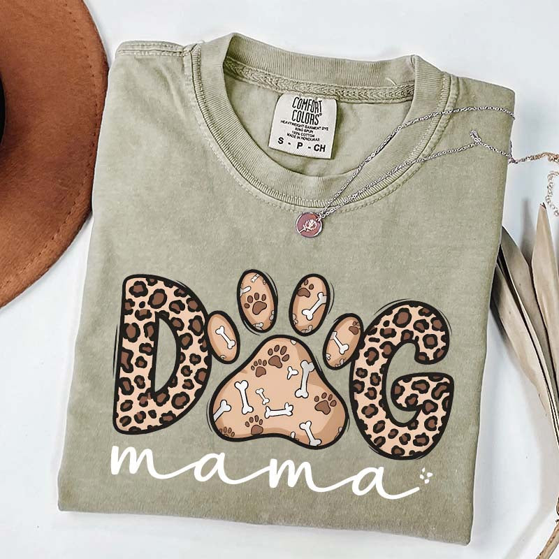 Leopard Dog Mama T-Shirt