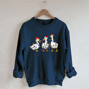 Christmas Duck Merry Bright Sweatshirt