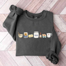 Baking Icons Flour Mixer Rolling Pin Sweatshirt