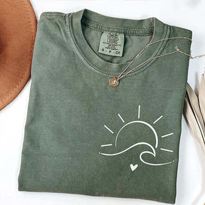 Minimalist Sun Waves T-Shirt