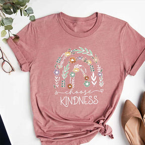 Choose Kindness Floral Rainbow T-Shirt