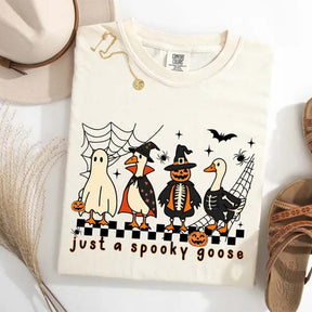 Just a Spooky Goose Halloween Horror T-Shirt