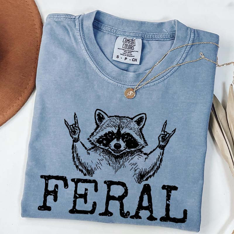 Feral Raccoon Girl T-Shirt