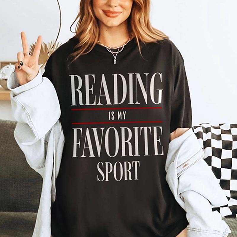 Reading Is My Favorite Sport Book T-Shirt