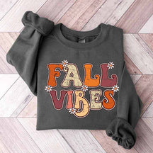 Fall Vibes Flowers Cute Sweatshirt