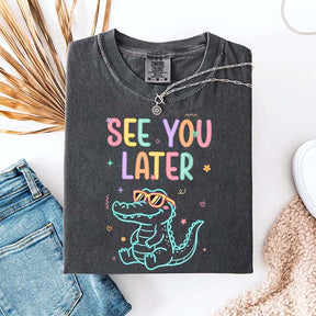 See You Later Teacher Summer Alligator T-Shirt