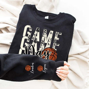 Custom Basketball Name on Sleeve Sweatshirt