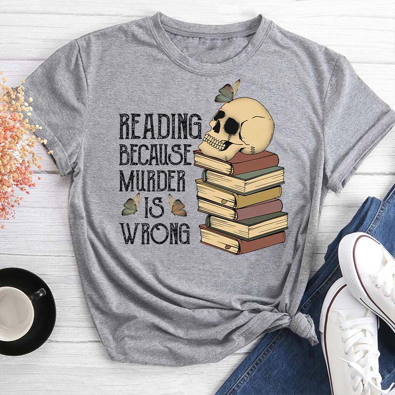 Book Lover Round Neck T-shirt