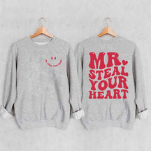Retro Valentine Mr Steal Your Heart Sweatshirt
