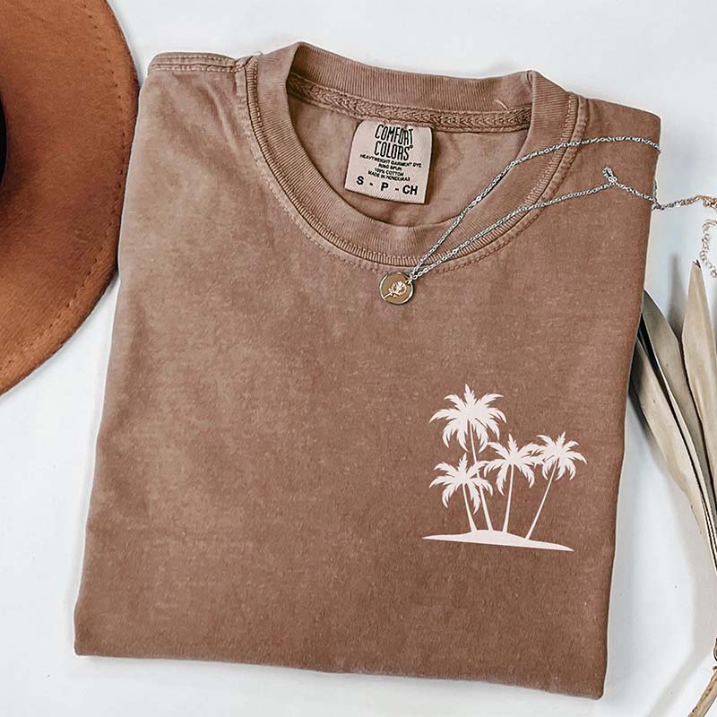 Cute Summer Beach Vacation Tree T-Shirt
