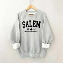 Salem Massachusetts Preppy Varsity Halloween Sweatshirt