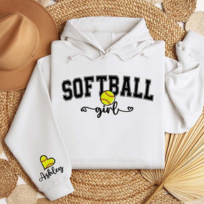 Custom Softball Girl Hoodie