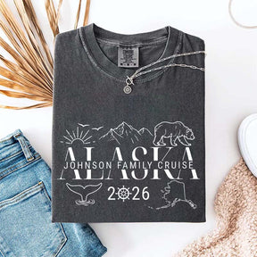Custom Alaska Cruise Group Matching Vacation T-Shirt