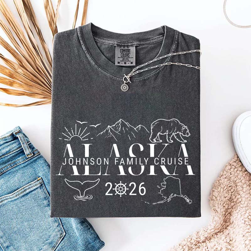 Custom Alaska Cruise Group Matching Vacation T-Shirt