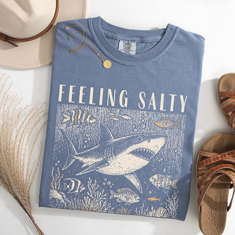 Feeling Salty Retro Summer Ocean T-Shirt