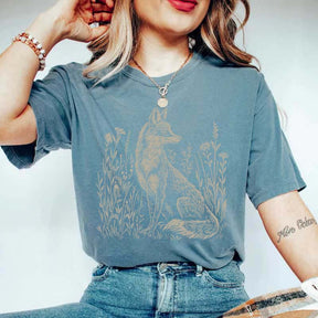 Vintage Fox Linoprint T-Shirt
