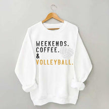 Weeked Coffee & Volleyball Mom Sweatshirt