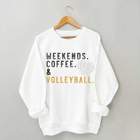 Weeked Coffee & Volleyball Mom Sweatshirt