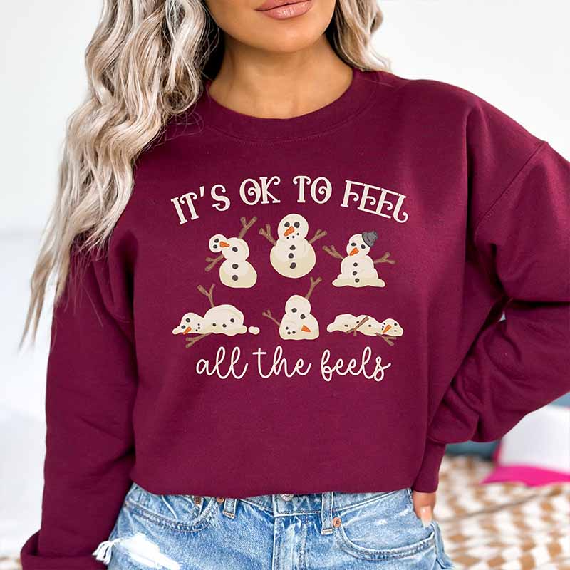 It's Ok To Feel All the Feels Christmas Sweatshirt