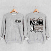 Volleyball Mom My Wallet is Empty Sweatshirt
