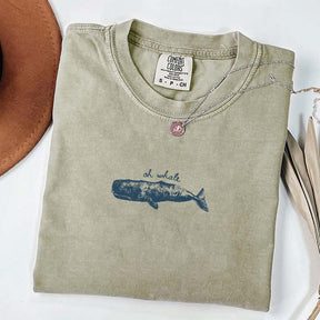 Minimalist Beach Oh Whale T-Shirt
