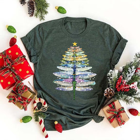 Christmas Dragonfly Insect Lover T-Shirt