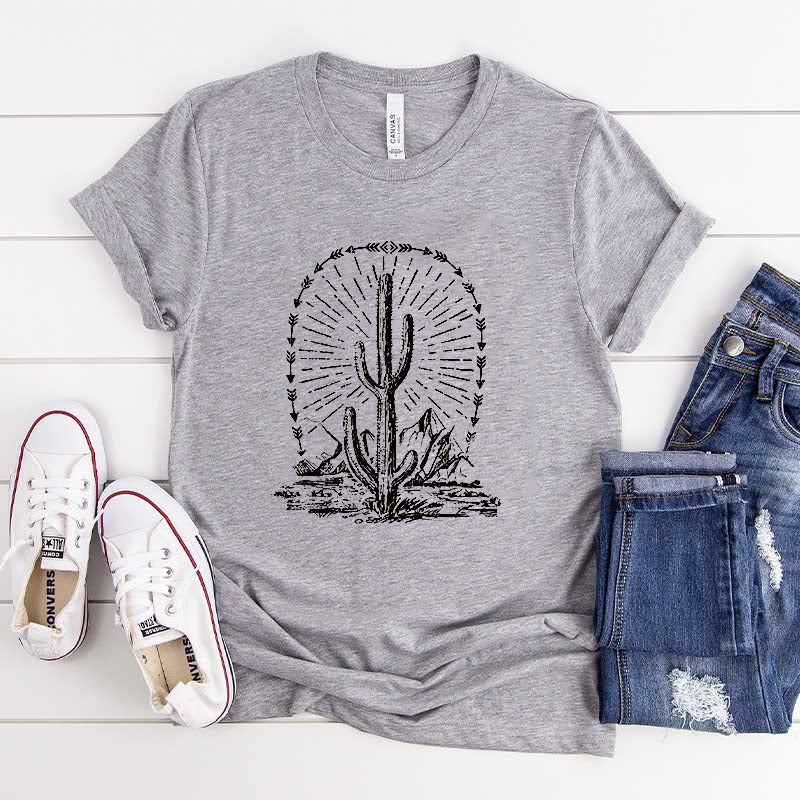 Camping Landscape Desert Cactus T-Shirt