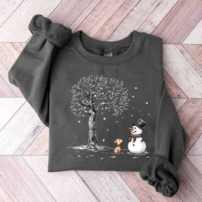 Christmas Let it Snow Cute Dog Sweatshirt