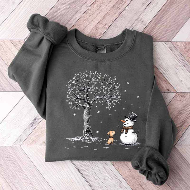 Christmas Let it Snow Cute Dog Sweatshirt