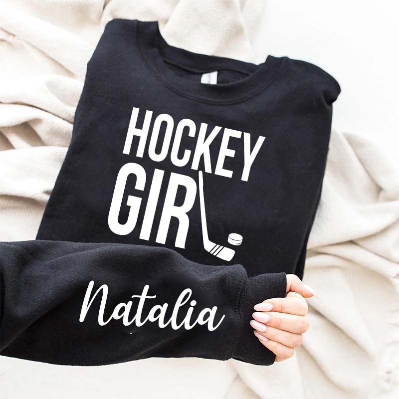 Custom Hockey Girl Sweatshirt