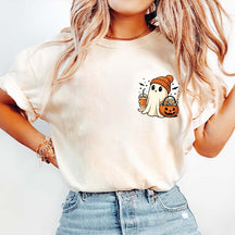Comfort Colors Pocket Ghost Pumpkin T-Shirt