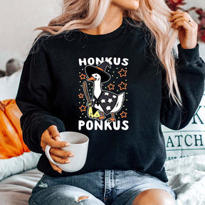 Honkus Ponkus Halloween Witch Boo Ghost Sweatshirt