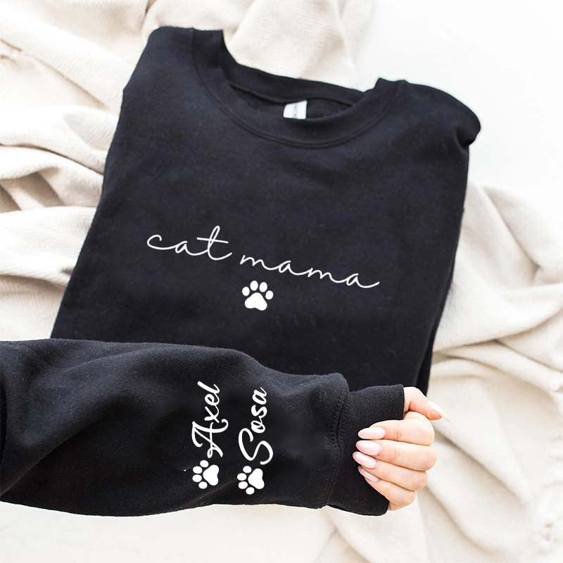 Personalized Cat Mama Sweatshirt