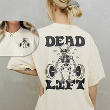Dead Lift Skeleton Gym Pump Cover T-Shirt