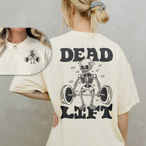 Dead Lift Skeleton Gym Pump Cover T-Shirt