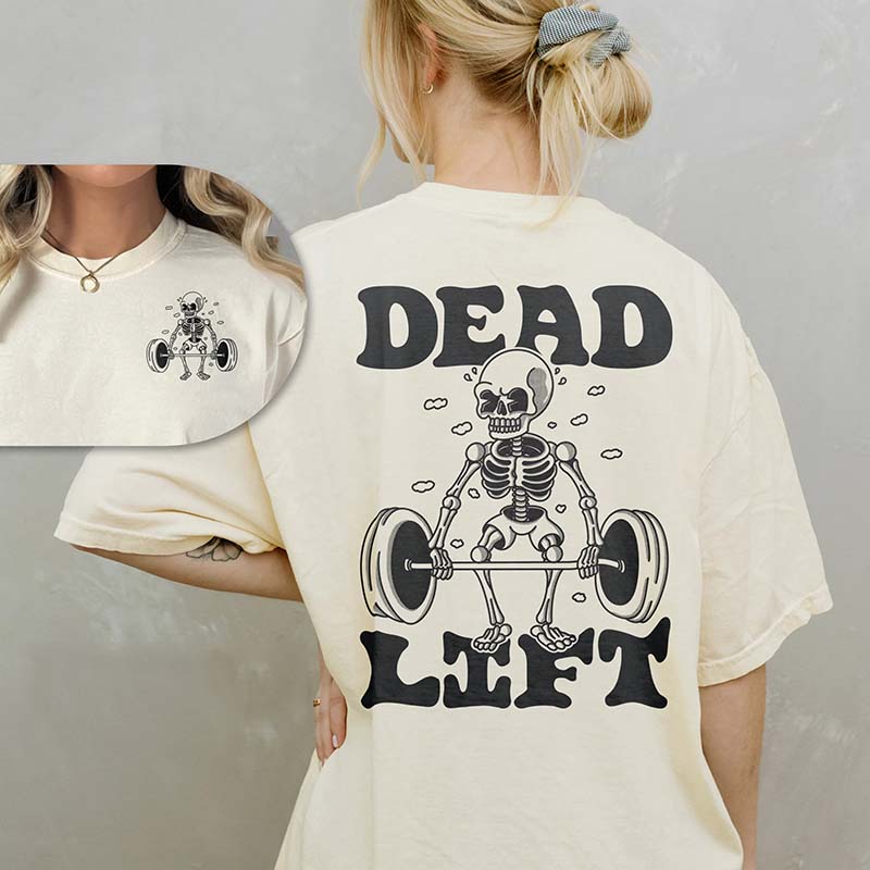 Dead Lift Skeleton Gym Pump Cover T-Shirt