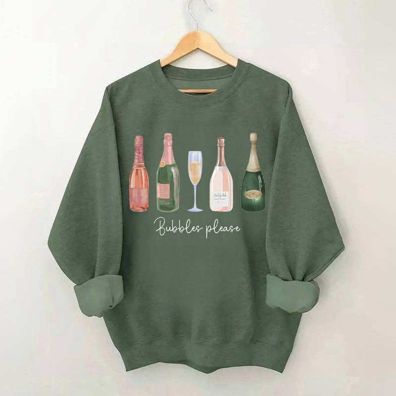 Bubble Please Champagne Sweatshirt