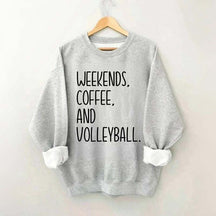 Weekend Coffee And Volleyball Sweatshirt