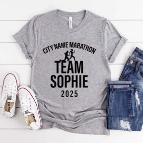 Custom Family Matching Runner's Race Team T-Shirt