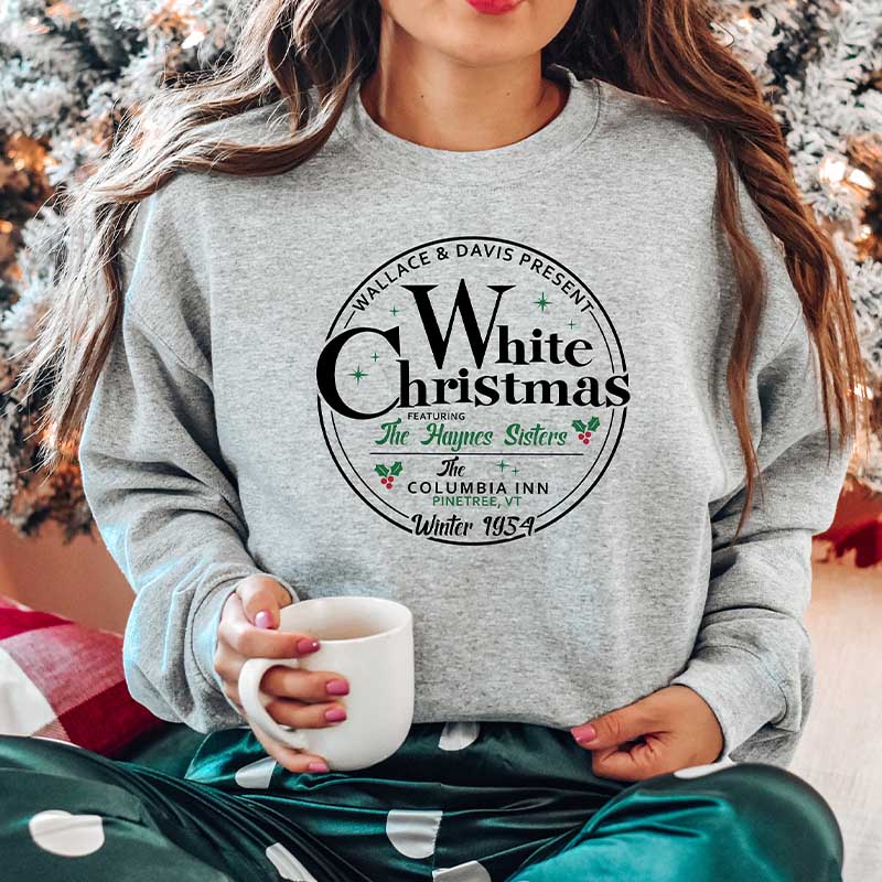 Vintage White Christmas Sweatshirt