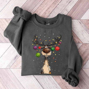 Vintage Reindeer Christmas Winter Sweatshirt