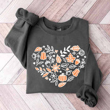 Vintage Pumpkin Cottagecore Fall Sweatshirt