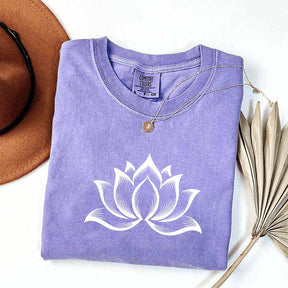 Minimalist Lotus Flower T-Shirt