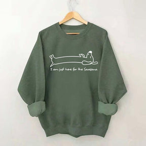 Doodle Dog Savasana Yoga Minimalist Sweatshirt