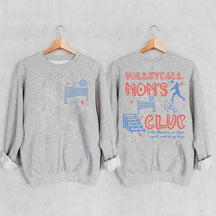 Funny Volleyball Moms Club Sweatshirt