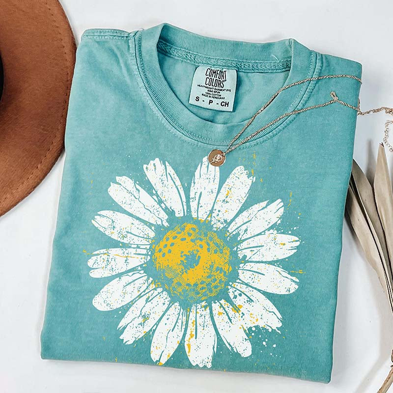 Boho Floral Daisy Graphic T-Shirt